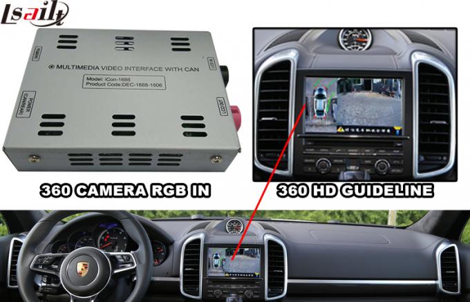 Порше 360 РГБ в парковать обратный интерфейс камеры зада автомобиля