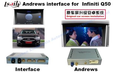 Первоначальные мультимедиа автомобиля андроида 4,4 взаимодействуют для INFINITI Q50/Q60