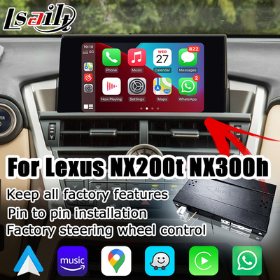 Lexus NX wireless carplay android auto screen Mirroring Интерфейс проекции NX300g NX200t