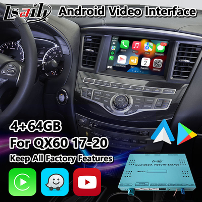 Интерфейс Carplay андроида навигации Lsailt GPS для Infiniti QX60 2017-2020