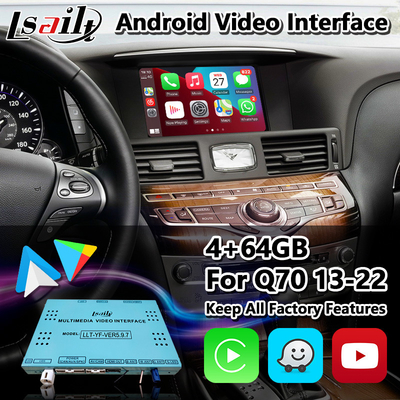 Интерфейс мультимедиа андроида Lsailt видео- для Infiniti Q70 гибридного Q70S Q70L 2013-2022