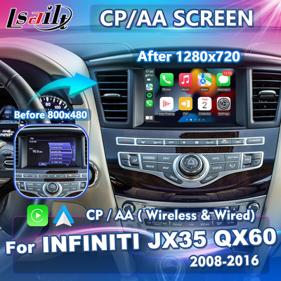 Infiniti JX35 QX60 8 медленно двигает экран замены беспроводного андроида автоматический HD Carplay