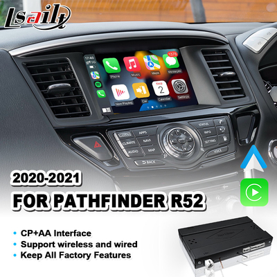 Интерфейс беспроводного андроида Carplay автоматический для версии Nissan Pathfinder R52 2020-2021 австралийской