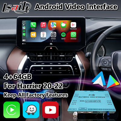 Видеоинтерфейс Lsailt 64GB Android для Toyota Harrier Hybrid 2020-2023 с радиомодулем
