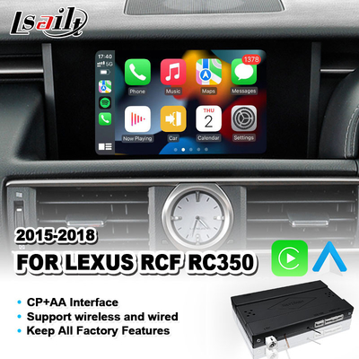 Беспроводный интерфейс Android Auto Carplay для Lexus RC 350 300h 200t 300 AWD F Sport 2014-2018