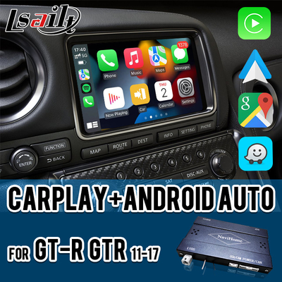 Беспроводный интерфейс CarPlay для GT-R GTR R35 2011-2017 Включает Android Auto, навигацию GPS, обратную камеру