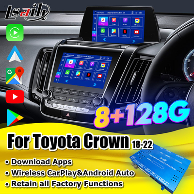 Toyota Android CarPlay Interface для Toyota Crown S220 2018-2022 Поддержка модели JDM Добавлено FM радио Moudel, YouTube