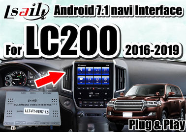 Интерфейс мультимедиа Lsailt видео- с встроенным IOS/Android CarPlay на крейсер 2016-2019 LC200 земли