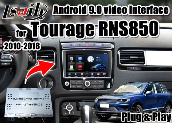 Интерфейс мультимедиа андроида Lsailt CarPlay&amp; видео- для поддержки YouTube Tourage RNS850 2010-2018, игры Google
