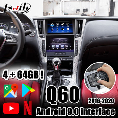 Lsailt 4GB CarPlay/интерфейс андроида автоматический с автомобилем андроида, YouTube, Netflix, Yandex на Infiniti 2016 теперь Q50 Q60