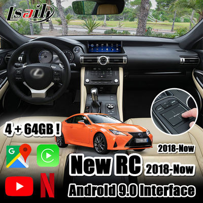 PX6 RK3399 CarPlay/интерфейс андроида на Lexus 2013-2021 RC с автомобилем андроида, NetFlix, YouTube RC200t RC300h