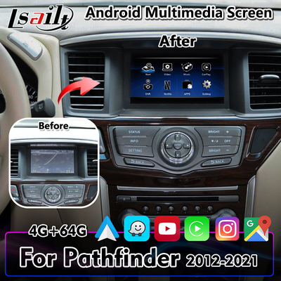 Автомобильный мультимедийный экран Lsailt Android Carplay Video Interface для Nissan Pathfinder R52