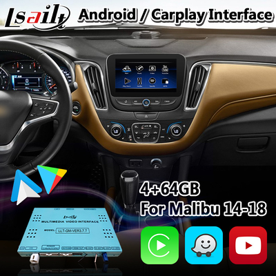 Мультимедиа Carplay андроида Шевроле Malibu взаимодействуют с ВЫХОДОМ навигации HDMI беспроводного андроида автоматическим