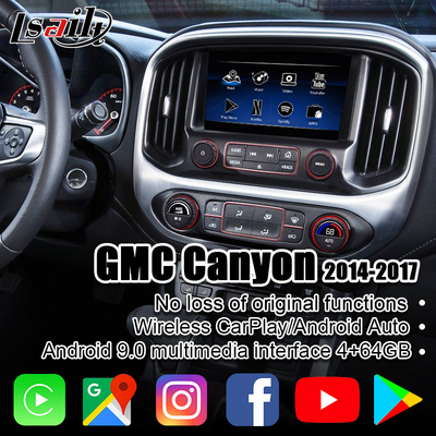 Беспроводной интерфейс автомобиля андроида CarPlay для GMC с игрой Google, YuTube, работы Waze в каньоне Acadia