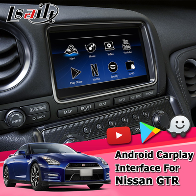 Андроид автоматический Nissan GT-r R35 навигации андроида беспроводной carplay