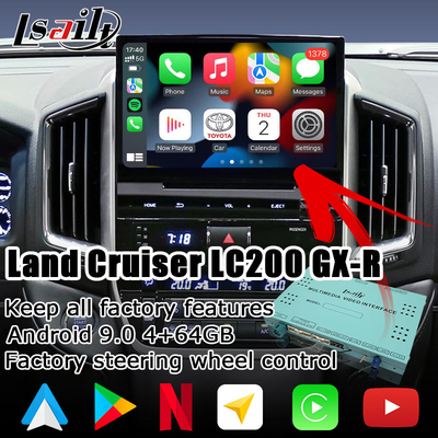 Коробка навигации андроида автомобиля для вида сзади etc youtube waze Carplay блока Тойота LC200 GXR Fujitsu Limited