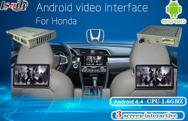 Навигация андроида интерфейса мультимедиа Honda видео-, дисплей заголовника, мобильный телефон Mirrorlink