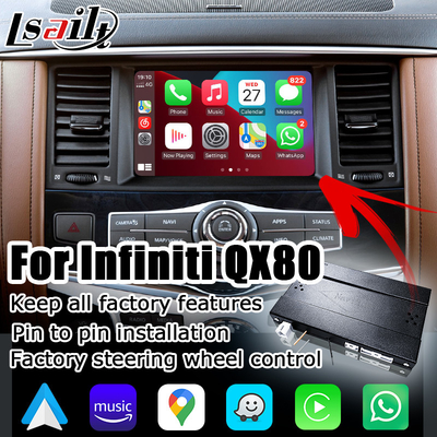 Решение совместимая Австралия подъема андроида стиля OEM Infiniti QX80 автоматическое беспроводное carplay