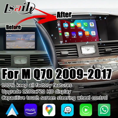 Подъем экрана касания беспроводного Carplay андроида автоматический HD Infiniti M35 M25 Q70 Q70L