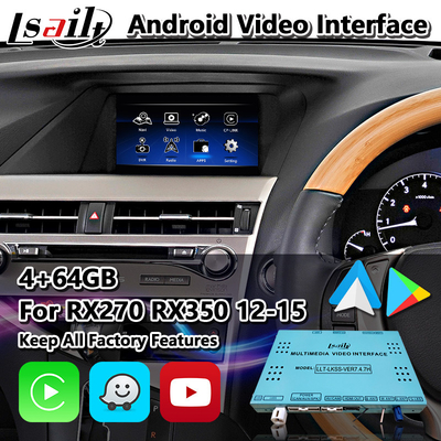 Интерфейс Carplay андроида Lsailt видео- на управление 2012-2015 мыши Lexus RX270 RX350 RX450h RX