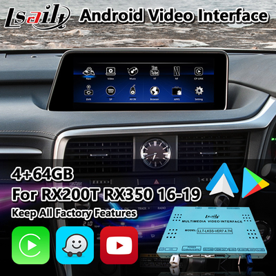 Lsailt Android видеоинтерфейс для Lexus RX350 RX450h RX200t RX350L RX450L RX AL20 2016-2019