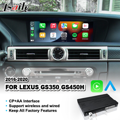 Интерфейс Android Auto &amp; Carplay для Lexus GS 350 200t 300h 450h AWD F Sport 2016-2020