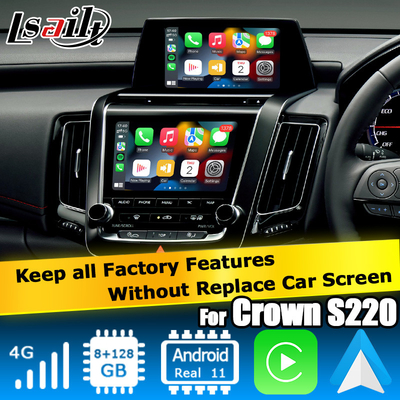 Toyota Crown S220 Android мультимедийный беспроводной carplay Android авто питается от Qualcomm 8+128GB