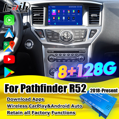 Lsailt 8GB Android мультимедийный интерфейс для Nissan Pathfinder R52 2018-Patrol Carplay Android Авто беспроводный модуль