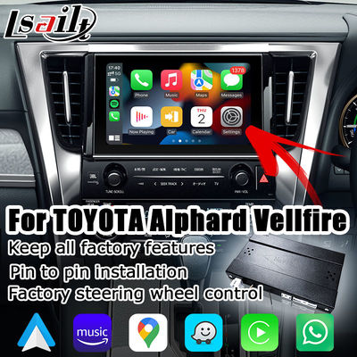 Toyota Alphard Vellfire AH30 серия чистый OEM стиль Carplay андроид авто коробка 2015-2022 модели