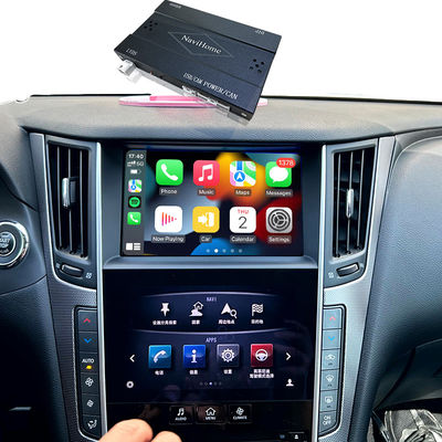Q50 Q60 OEM Модуль обновления Apple CarPlay, интеграция, зеркалирование мобильного телефона, отображение температуры кондиционера, Google Maps, Spotify