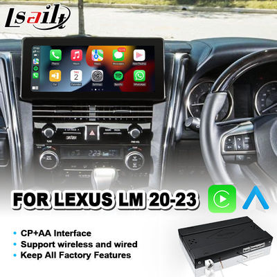Модуль интерфейса Lsailt OEM CarPlay для Lexus LM 350 LM300h LM350 2020-2023 годов с заводским экраном, беспроводной Android Auto
