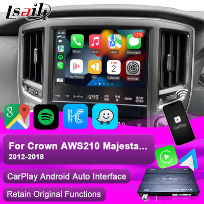 Интерфейс Apple CarPlay для Crown S210 AWS210 GRS210 GWS214 GWS215 Majesta Athlete Royal Saloon с интегрированным Android Auto, камерой заднего вида, климат-контролем