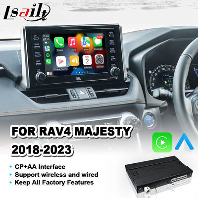 Беспроводной интерфейс Lsailt Android Auto Carplay для Toyota RAV4 Majesty 2018-2023