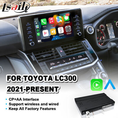 Беспроводной интерфейс Lsailt Android Auto Carplay для Toyota Land Cruiser 300 GX GXL AX LC300 2021-2024 годов выпуска