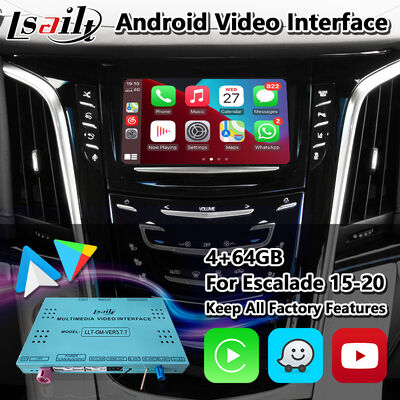 Lsailt Android Carplay видеоинтерфейс для 2015-2020 Cadillac Escalade CUE системы