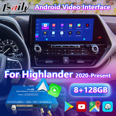Lsailt Android Автомобильная навигационная мультимедийная видеоинтерфейс для Toyota Highlander 2020-настоящее время