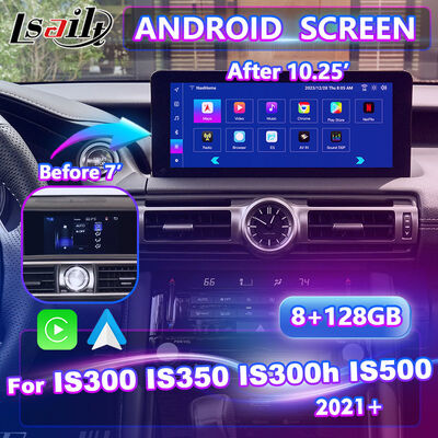 Lsailt Android Carplay Мультимедийный интерфейс для 2020-Present Lexus IS 300h IS300 IS350 IS500 IS300h