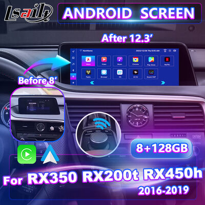 Lsailt Android Carplay Мультимедийный интерфейсный экран для 2016-2019 Lexus RX Knob RX350 RX450h RX200t RX300
