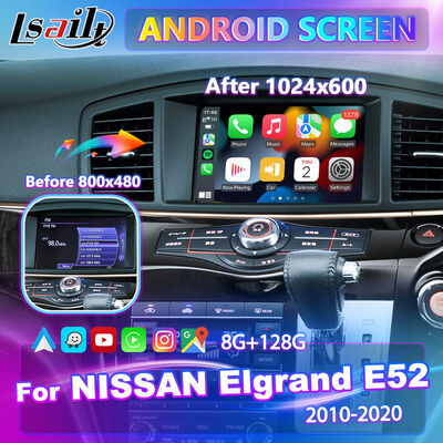 Lsailt Android Carplay мультимедийный экран для 2010-2020 Nissan Elgrand E52