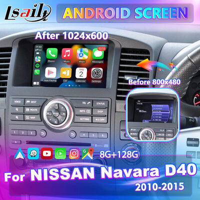 Мультимедийный экран Lsailt Android Carplay для Nissan Navara D40 2010-2015 гг.