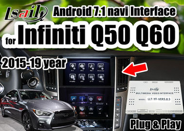 Поддержка интерфейса мультимедиа андроида 7,1 видео- беспроводная carpaly/автомобиль андроида на Infiniti 2015-2019 Q50 Q60