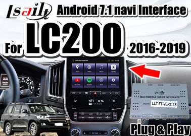 Интерфейс андроида Lsailt автоматический на крейсер 2016-2019 LC200 земли с встроенным CarPlay, YouTube, навигацией GPS