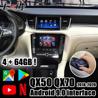 интерфейс мультимедиа андроида 4G PX6 CarPlay&amp; видео- с YouTube, Netflix для Infiniti 2018-2021 QX60 QX80 QX50