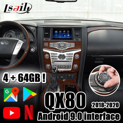Интерфейс CarPlay/андроида видео- с YouTube, Netflix, waze, андроидом автоматическим 4GB для 2018-Infiniti QX50 QX80