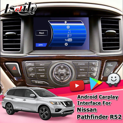 Радиотелеграф интерфейса андроида Nissan Pathfinder автоматический carplay со штепсельной вилкой &amp; сыграть легкую установку