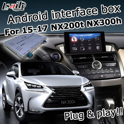 Автомобиль андроида youtube waze управлением сенсорной панели ручки коробки навигации Lexus NX200t NX300h GPS carplay