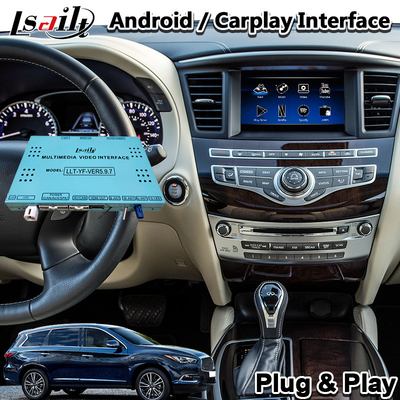Коробка навигации GPS автомобиля интерфейса мультимедиа Carplay андроида Infiniti QX60 видео-