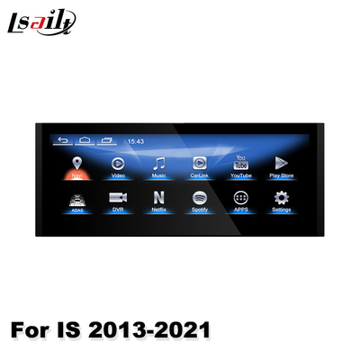 Lsailt 10,25-дюймовый автомобильный мультимедийный экран Android Carplay для Lexus IS350 IS200T IS300H IS250