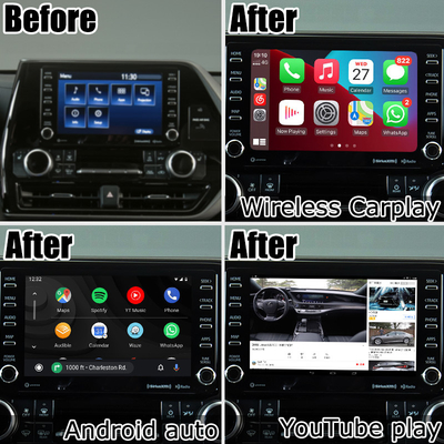 Автомобильный видеоинтерфейс беспроводный carplay андроид авто андроид 13 TOYOTA Highlander
