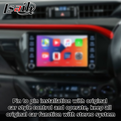 Toyota Hilux Android 13 мультимедийный видеоинтерфейс беспроводный carplay Android auto touch 3